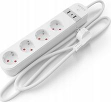 Listwa zasilająca Tesla 4 kontaktligzdas 2 m White (TSL-SPL-SPS300) | TSL-SPL-SPS300 | 8596115815223