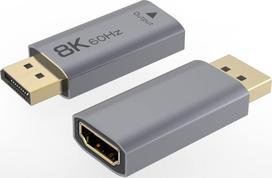 Kabel PremiumCord PremiumCord adaptér DisplayPort - HDMI, 8K@60Hz, 4K@144Hz Male/Female, pozlacené | kportad30 | 8592220023119