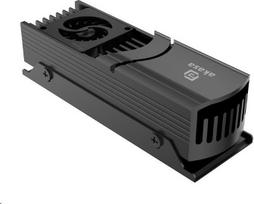 Akasa AKASA chladič SSD Gecko Pro LX, Active Cooling for M.2 NVMe PCIe 5.0 | A-M2HS04-BK | 4710679552989