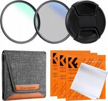 Filtr Kf Zestaw Filtrów 4w1 Filtr UV NANO-K + Polaryzacyjny CPL + Dekielek + Futerał K&F na 77mm / SKU.2039V1 | SB7929 | 5904647817746