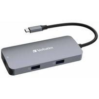 Verbatim Wieloportowy koncentrator USB-C Pro CMH-05 (HDMI | RJ45 | 2 x USB-A | USB-C PD) | 32150