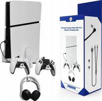 JYS Uchwyt Ścienny Na Ścianę Wieszak + Kabel 2in1 Do Sony Playstation 5 Ps5 Slim / Jys-p5177 | SB8847 | 5904647823242