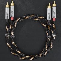 Kabel FiiO RCA (Cinch) x2 - RCA (Cinch) x2 0.2m Black (6953175731252) | 6953175731252 | 6953175731252