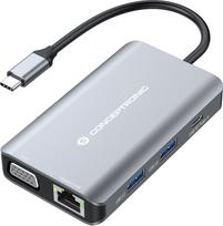 Adapter AV Conceptronic CONCEPTRONIC Dock USB-C->HDMI,VGA,GbE,3xUSB3.0,100WPD0.25mgr | DONN21G | 4015867231272
