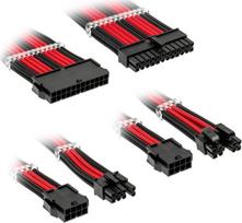 Kolink Kolink Core Standard Braided Cable Extension Kit - Jet Black/Racing Red | CORESTANDARD-EK-BRD | 5999094005167