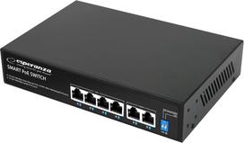 Esperanza ENS107 Esperanza switch 6-portowy poe 10/100/1000 65w goliath | ENS107 | 5901299960400