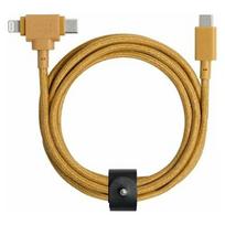 Kabel USB Native Union USB-C - USB-C + Lightning 1.5 m Yellow (BELT-CCL-KFT-NP) | BELT-CCL-KFT-NP | 4895200448389