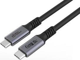 Kabel USB MicroConnect USB-C - USB-C 3 m Black (USB4CC3-240W) | USB4CC3-240W | 5715063357149