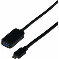Kabel USB EFB USB-C - USB-A 5 m Black (EBUSBC-USBA10GE.5) | EBUSBC-USBA10GE.5 | 4049759272098