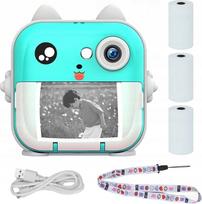 ExtraLink EXTRALINK EPP-004 PORTABLE MINI PRINTER BLUE WITH CAMERA, LCD DISPLAY | EX.34284 | 5906168634284