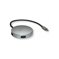 Roline Koncentrator USB 3.2 Gen 1, okrągły, 4-kierunkowy, kabel połączeniowy typu C | 14.02.5036 | 7630049610866