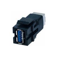 Adapter AV Bachmann BACHMANN Keystone USB 3.0 Coupler A/B Female-Female Black | 4016514070961 | 4016514070961