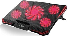 Triton Inca INC-611GMS podkładka chłodząca do laptop 43,2 cm (17") Black, Red | INC-611 | 8697980469662