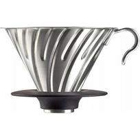 Hario Hario metalowy Drip V60-02  z silikonową podstawką | 0502010013 | 4977642736702