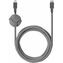 Kabel USB Native Union USB-C - Lightning 3 m Black-biały (BELT-KV-CL-ZEB-3) | BELT-KV-CL-ZEB-3 | 4895200429814