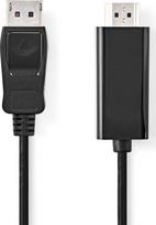 Adapter AV Nedis Nedis CCGL37100BK30 adapter kablowy 3 m HDMI Typu A (Standard) DisplayPort Black | CCGL37100BK30 | 5412810420827