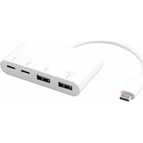eStuff eSTUFF ES625002 huby i koncentratory USB 3.2 Gen 1 (3.1 Gen 1) Type-C 10000Mbit/s White | ES625002 | 5704174838180