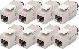 Digitus DIGITUS CAT 6A Keystone Modul,geschirmt mit Kabelmanager 8 Stk | DN-93617-8 | 4016032490616