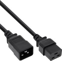 Kabel zasilający InLine InLine® Power cable C19 to C20 3-pin IEC male to female black 7.5m | 16641G | 4043718288441