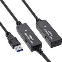 InLine InLine® USB 3.2 Gen.1 active extension, USB-A male to USB-C female, 10m | 35655B | 4043718315055