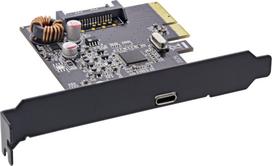 InLine InLine® Interface card,USB 3.2 Gen.2x2, 1x USB Type-C, incl. low-profile slot bracket, PCIe x4 | 76660F | 4043718292028