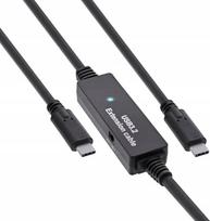 InLine InLine® USB 3.2 Gen.1 active cable, USB-C male to USB-C male, 10m | 35671C | 4043718315116