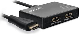 InLine InLine® Cable Splitter HDMI 2-port, 4K/60Hz, with USB power cable, 0.5m | 65009C | 4043718297986