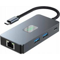 TB Adapter  C (7w1) HDMI USB SD/TF RJ45 (2500Mbps) PD | AKTBXVA7W1UHPRJ | 5902002248396
