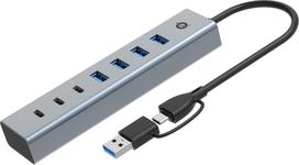 Conceptronic Conceptronic HUBBIES20G huby i koncentratory USB 3.2 Gen 1 (3.1 Gen 1) Type-C 5000Mbit/s Gray | HUBBIES20G | 4015867238288