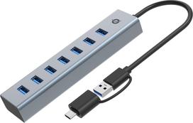 Conceptronic Conceptronic HUBBIES21G huby i koncentratory USB 3.2 Gen 1 (3.1 Gen 1) Type-A 5000Mbit/s Gray | HUBBIES21G | 4015867238301