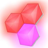 Trust Panele dodatkowe GXT903 VYBZ LED HEXAGON 3 sztuki | 25422 | 8713439254228