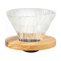 Hario szklany Drip V60-02 - Olive Wood | 0502010023 | 4977642736696