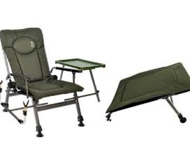Žvejybos kėdės komplektas Elektrostatyk Carp F5Rstp, 50x180x33 cm