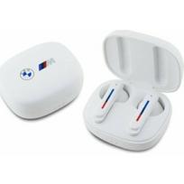 Słuchawki BMW słuchawki Bluetooth BMBEMIATP20LOH TWS + stacja dokująca biały/white Printed Logos | 3666339346218 | 3666339346218
