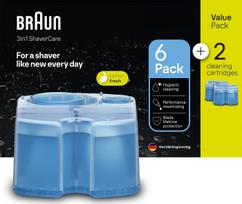 Shaver cleaning cartridge 8-pack CCR6+2 BRAUN | 241595 | 7500435241595