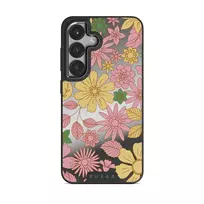 Amalfi Coast - Colorful Floral Samsung Galaxy S25 Plus Case, Elite Mirror (Magnetic) / Gunmetal