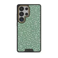 Lush Meadows - Floral Samsung Galaxy S25 Ultra Case, Elite Dark (Magnetic) / Gold