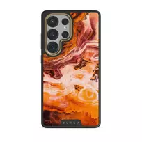 Pumpkin Spice - Orange Samsung Galaxy S25 Ultra Case, Elite Dark (Magnetic) / Gold