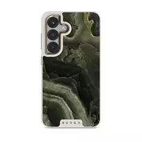 Misty Forest - Green Marble Samsung Galaxy S25 Plus Case, Elite Light (Magnetic) / Gold