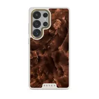 Toasted Chestnut - Brown Samsung Galaxy S25 Ultra Case, Elite Light (Magnetic) / Gold