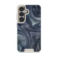 Navy Trench - Blue Samsung Galaxy S25 Case, Elite Light (Magnetic) / Gold