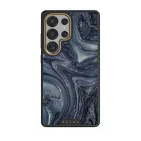 Navy Trench - Blue Samsung Galaxy S25 Ultra Case, Elite Dark (Magnetic) / Gold
