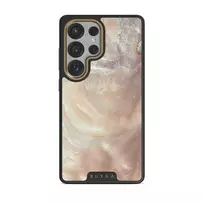 Serene Sunset - Chic Samsung Galaxy S25 Ultra Case, Elite Dark (Magnetic) / Gold