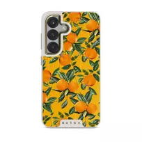 Orange Lemonade - Samsung Galaxy S25 Case, Elite Light (Magnetic) / Gold