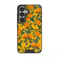 Orange Lemonade - Samsung Galaxy S25 Case, Elite Dark (Magnetic) / Gold