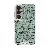 Mint Gelato - Dots Samsung Galaxy S25 Case, Elite Light (Magnetic) / Gold