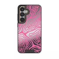 Pink Shores - Samsung Galaxy S25 Plus Case, Elite Mirror (Magnetic) / Gold