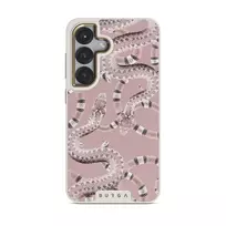Poolside Glam - Snakes Samsung Galaxy S25 Plus Case, Elite Light (Magnetic) / Gold
