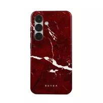 Iconic Red Ruby - Marble Samsung Galaxy S25 Plus Case, Tough (Magnetic) / N/A