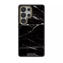 Noir Origin - Black Marble Samsung Galaxy S25 Ultra Case, Elite Dark (Magnetic) / Gold